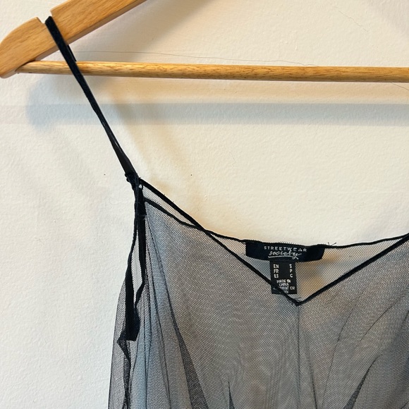 Black Mesh Dress - Picture 7 of 12